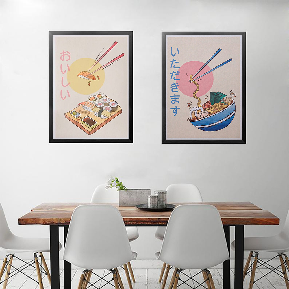 Japanese Lifestyle Home - Poster Makanan Dapur Gaya Jepang dan