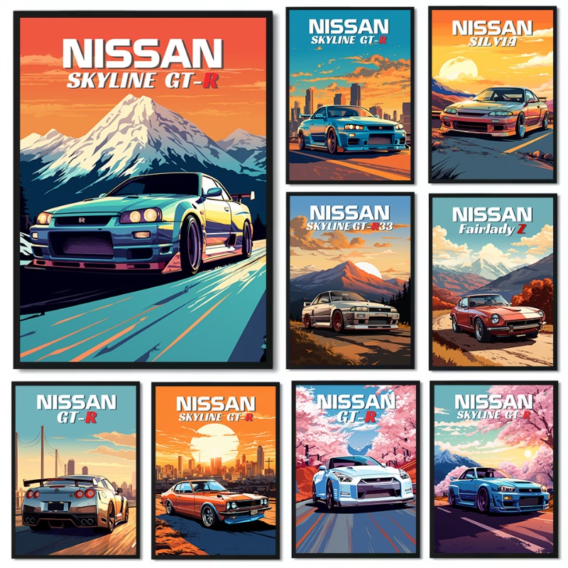 Japanese Lifestyle In Japanese - Poster Mobil Sport Klasik Jepang Retro