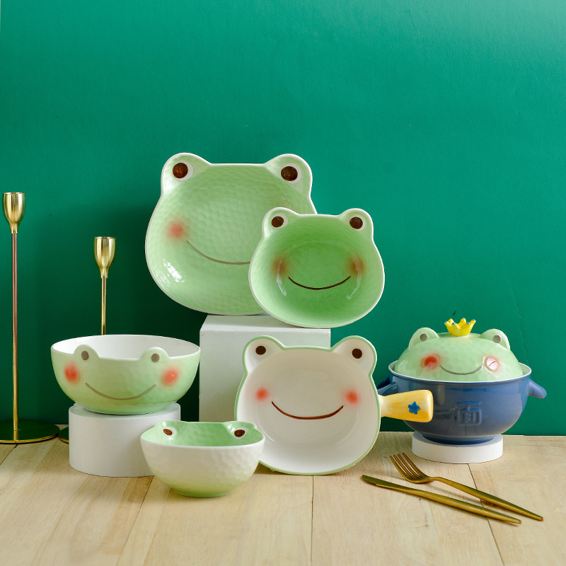 Japanese Lifestyle Goods - Mangkuk Keramik Kartun Anak-anak Jepang dan