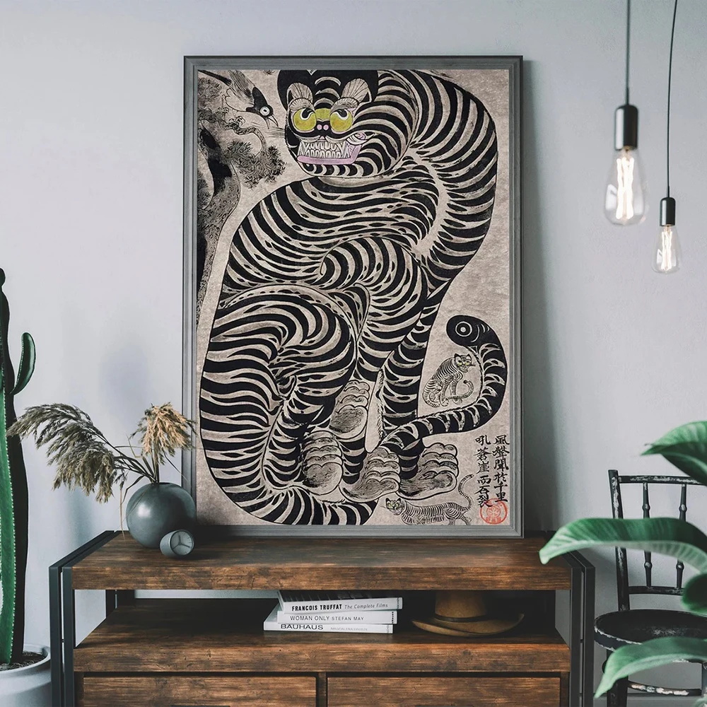 Poster Cetak Seni Dinding Kanv - Japanese Lifestyle Home ulasan dan harga