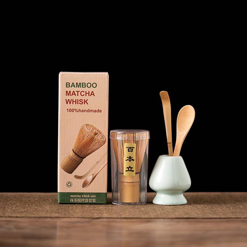 4 Buah Set Pengocok Matcha Bam - Bamboo Whisk Chasen ulasan dan harga