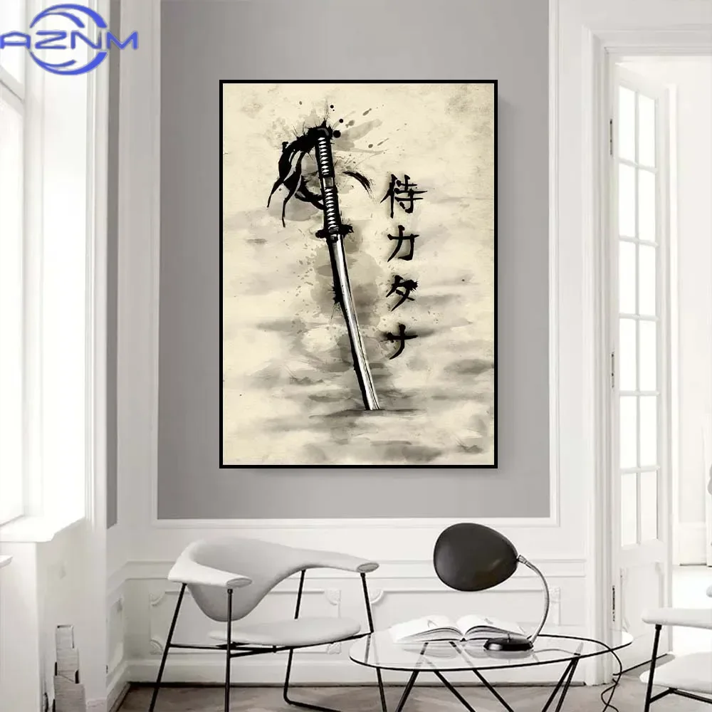 AZNM Lukisan Kanvas Poster Sen - Japanese Lifestyle In Japanese ulasan dan harga