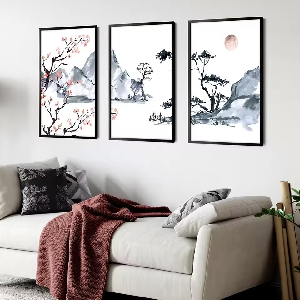 Poster Lukisan Minyak Kanvas P - Japanese Lifestyle Home ulasan dan harga