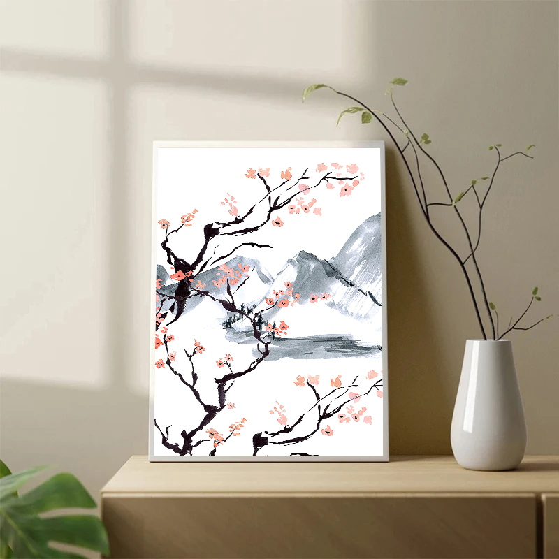 Poster Lukisan Minyak Kanvas P - Japanese Lifestyle Home ulasan dan harga
