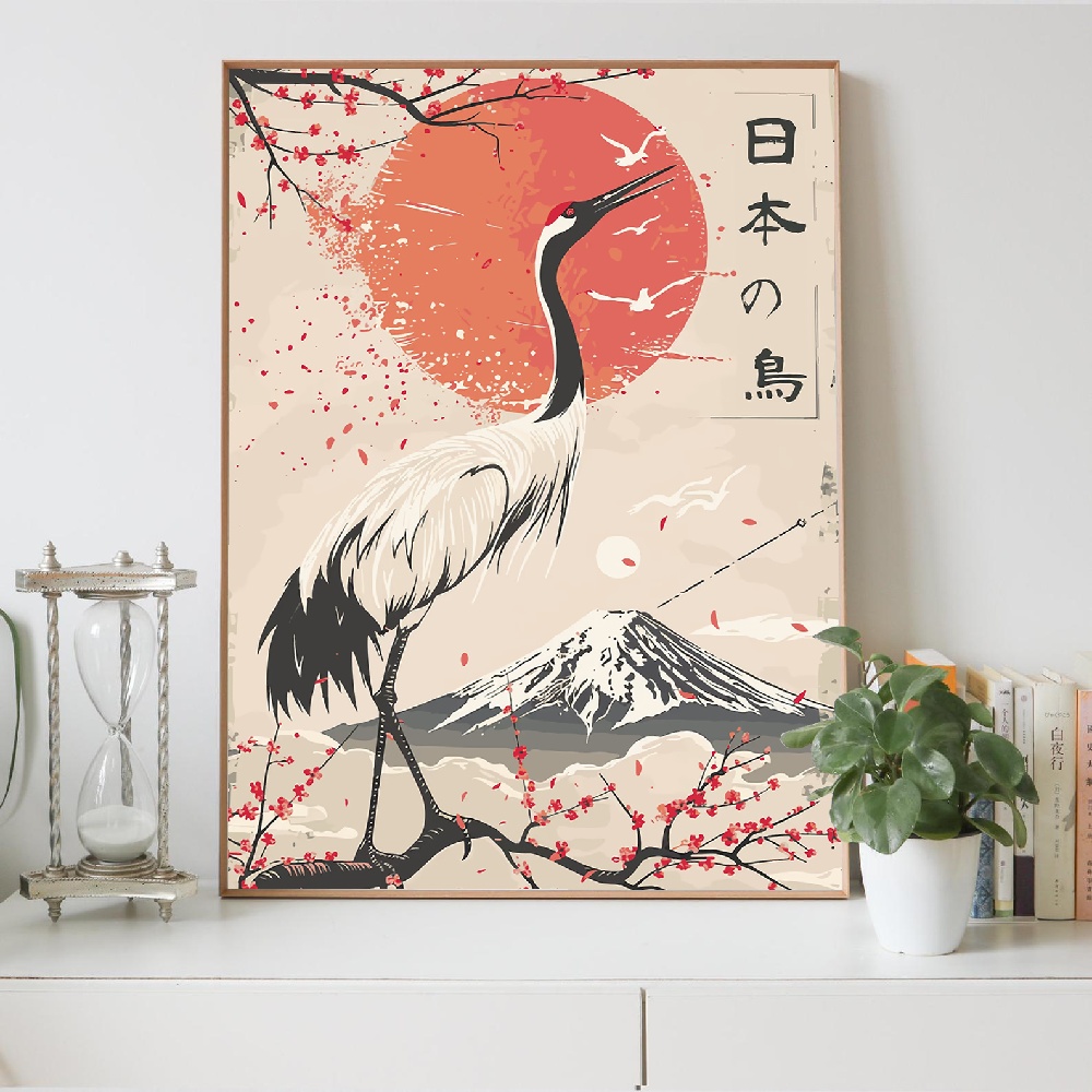 Lukisan Kanvas Pemandangan Gun - Japanese Lifestyle Home ulasan dan harga