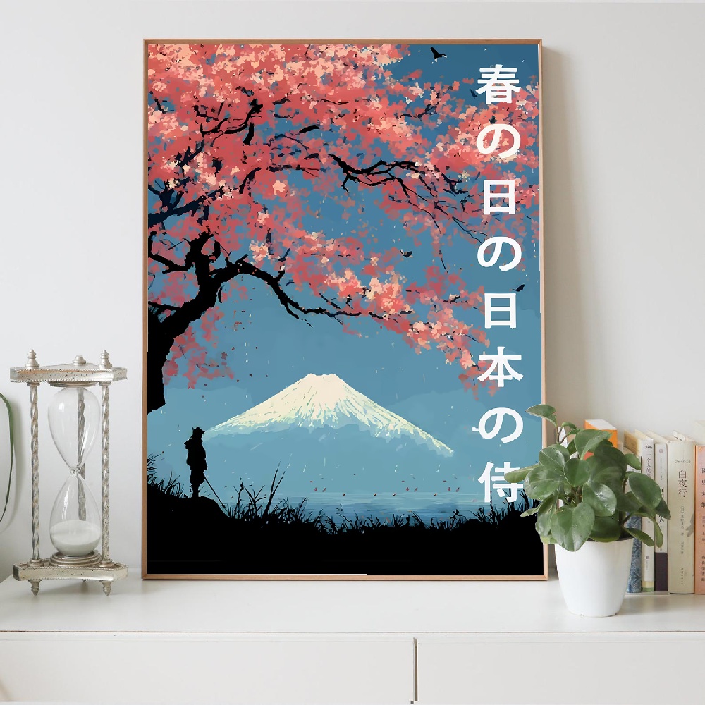 Lukisan Kanvas Pemandangan Gun - Japanese Lifestyle Home ulasan dan harga