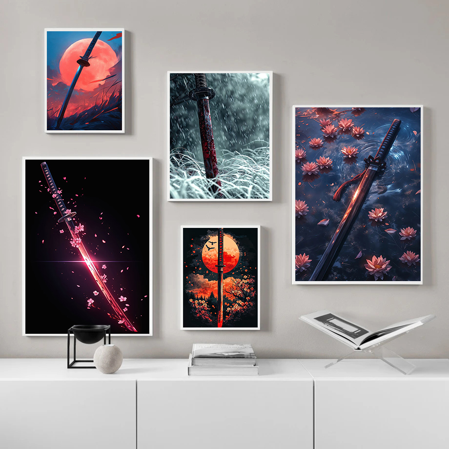 Poster Pedang Jepang Tradision - Japanese Lifestyle Home ulasan dan harga